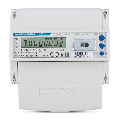 Счётчик Энергомера CE301 R33 — трёхфазный электросчётчик