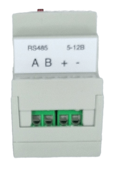 УС-RS485 — вид сбоку, клеммы RS-485 A и B